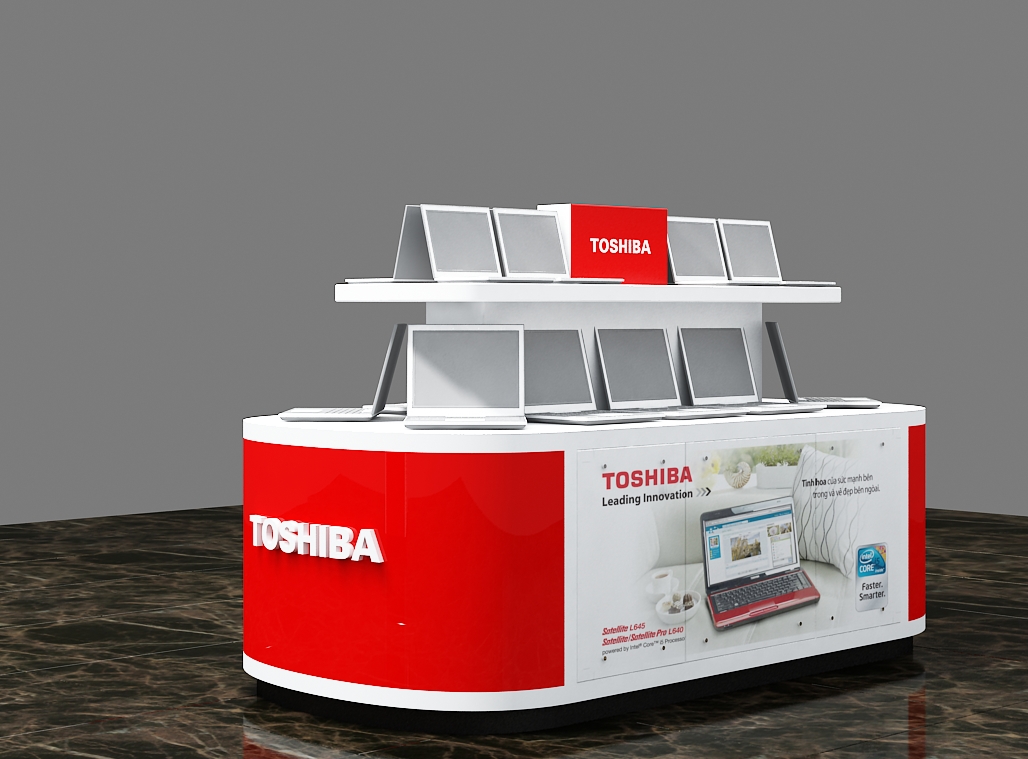 Thiết kế nội thất showroom Toshiba - 127 Nguyễn Chí Thanh